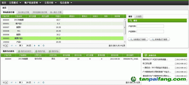 广州碳交易系统登陆操作指引
首页