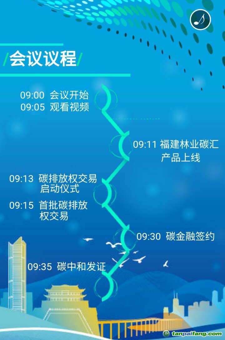 福建省碳排放权交易市场会议日程安排