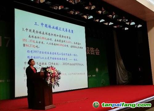 中国绿色碳汇基金会执行副理事长李怒云作专题报告