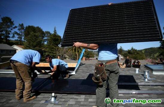 削减温室气体排放 加州规定新房装太阳能板