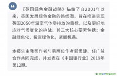 解读《英国绿色金融战略》