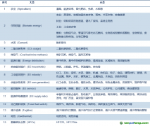 CDM项目分类