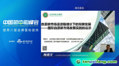全文|北京绿色交易所总经理梅德文：强制碳市场的约束机制“有一点像罚款”